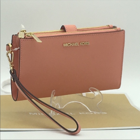 MICHAEL KORS LG DOUBLE ZIP WRASTLET PEACH - Picture 2 of 8